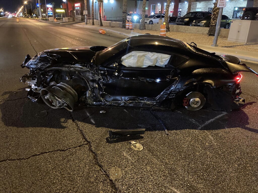 Corvette C And Gr Supra Going Over Mph Run Red Light And Collide