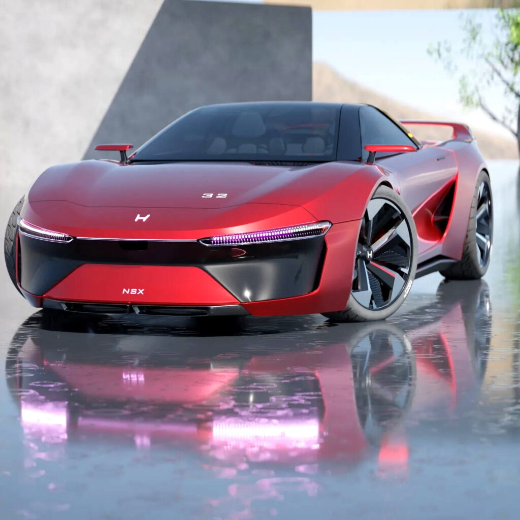 Acura Nsx Rendering Looks To The Past For A Sexy Future Carscoops