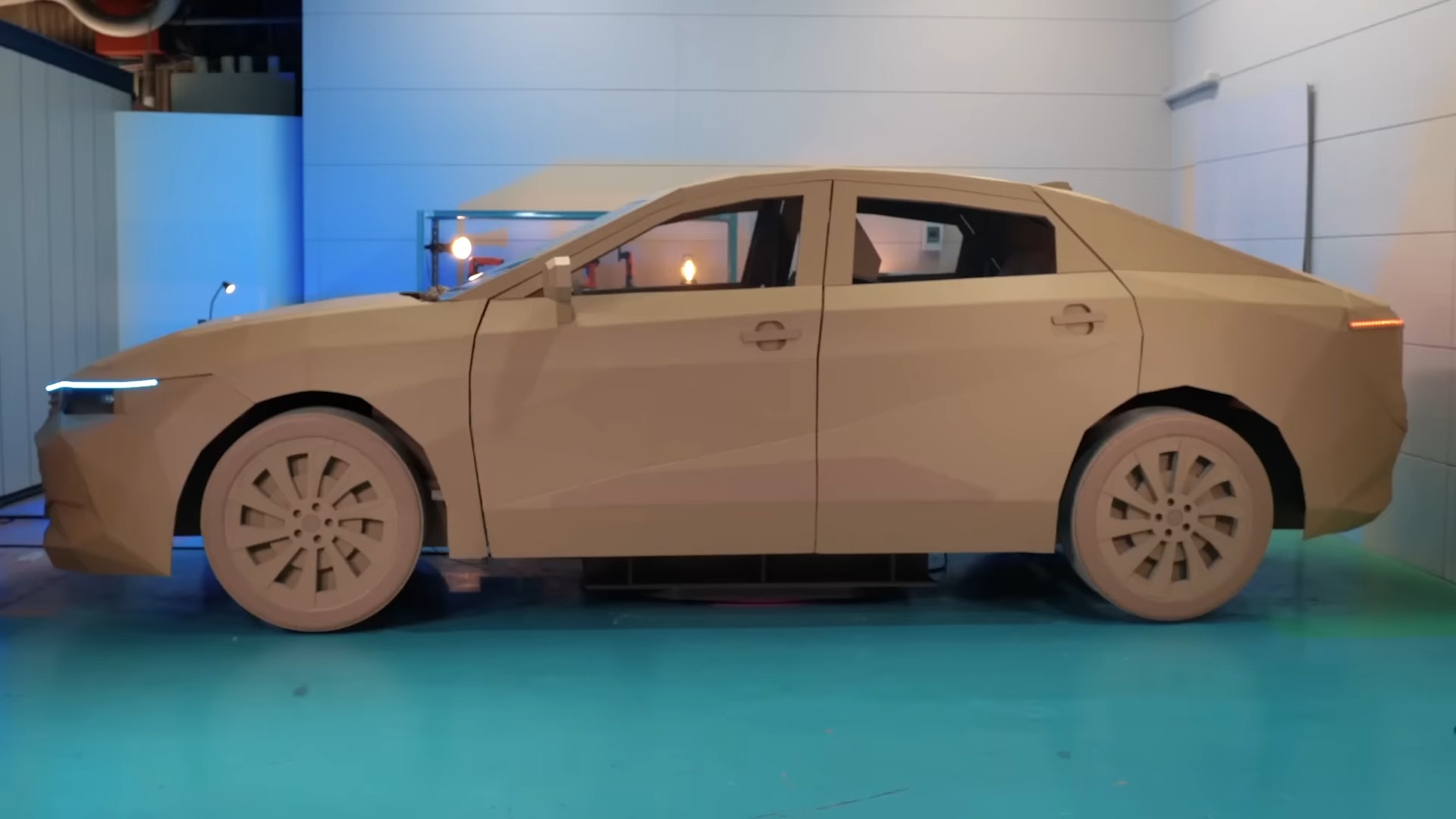 Youtuber Recreates The Toyota Crown Out Of Cardboard Carscoops