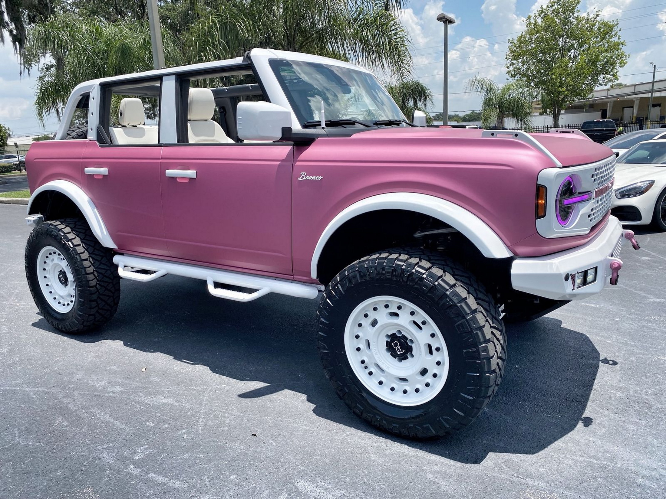 Custom Ford Bronco Is So Pink Itll Make Barbie Trade Her Jeep Carscoops