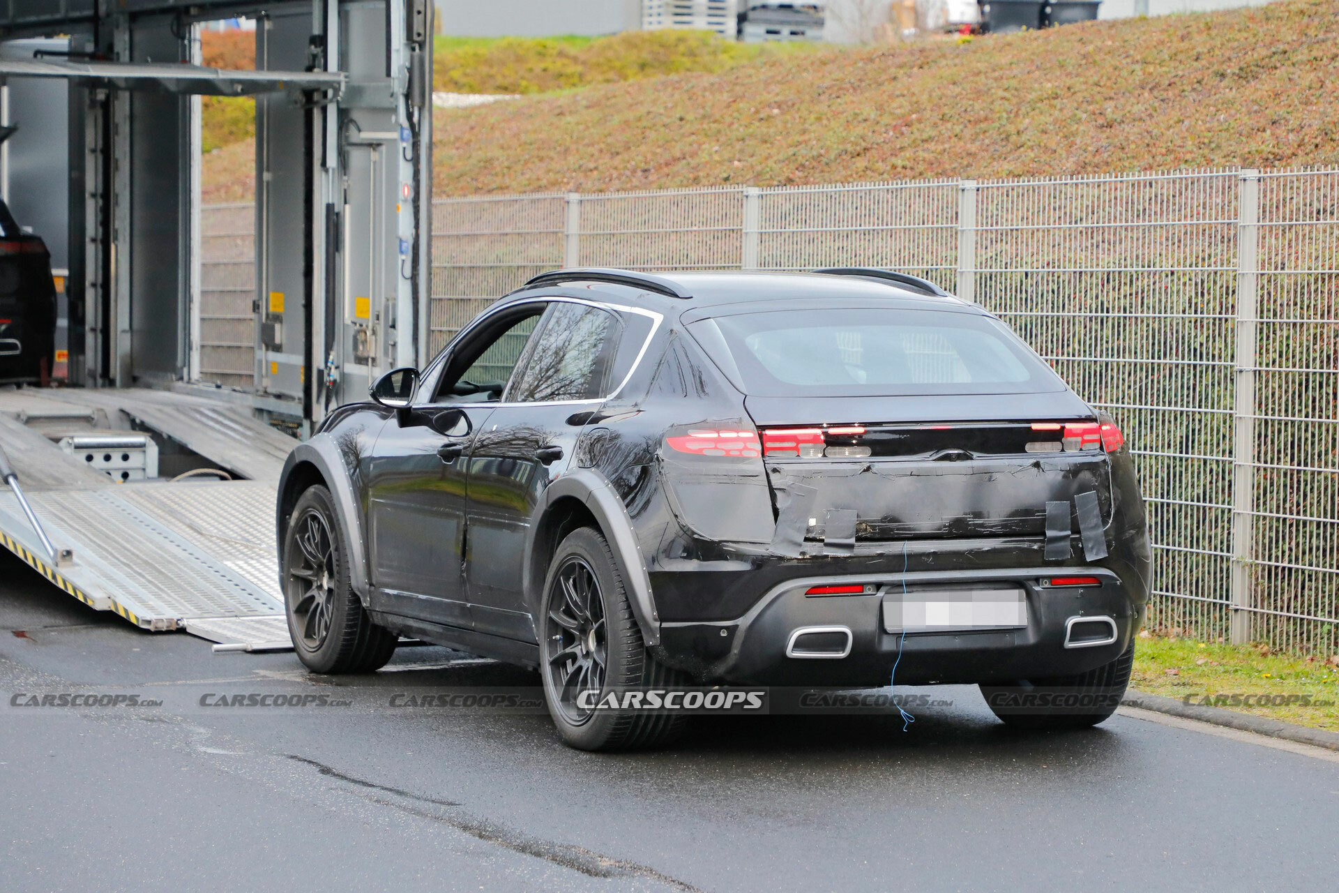 2026 Porsche Cayenne EV Spied For The First Time Carscoops