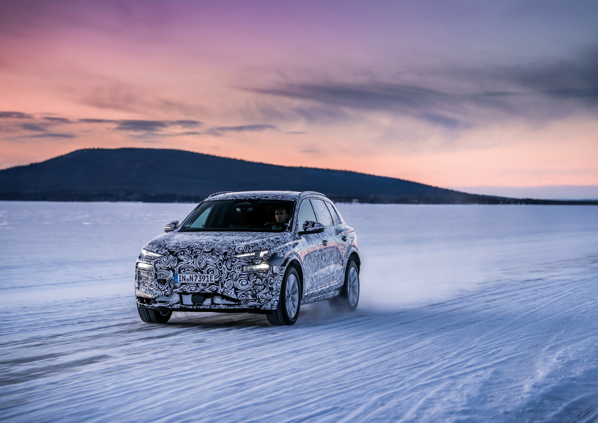 Audi Q E Tron Previewed With Kwh Battery And Up To Hp