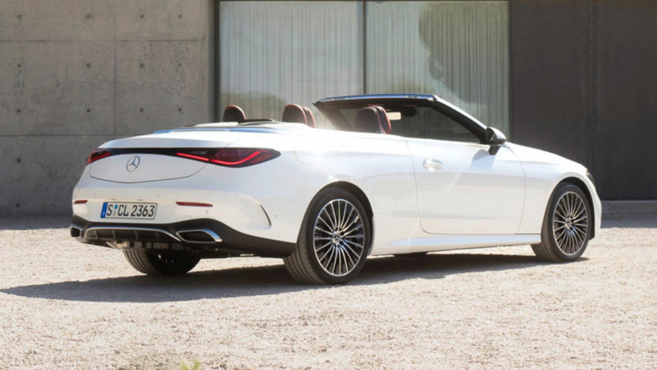 Mercedes Benz Cle Cabriolet Shows More Of Its Topless Silhouette