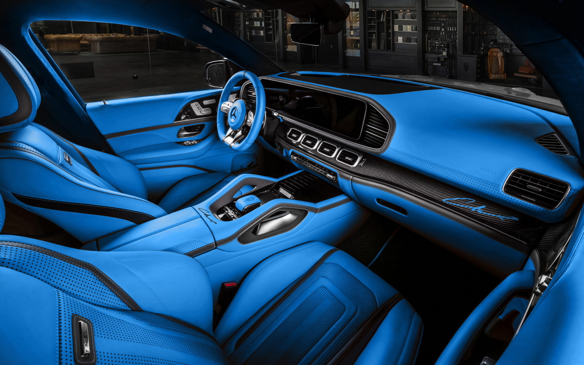 This Mercedes Gle Coupe From Carlex Is So Blue Inside Itll Make Your