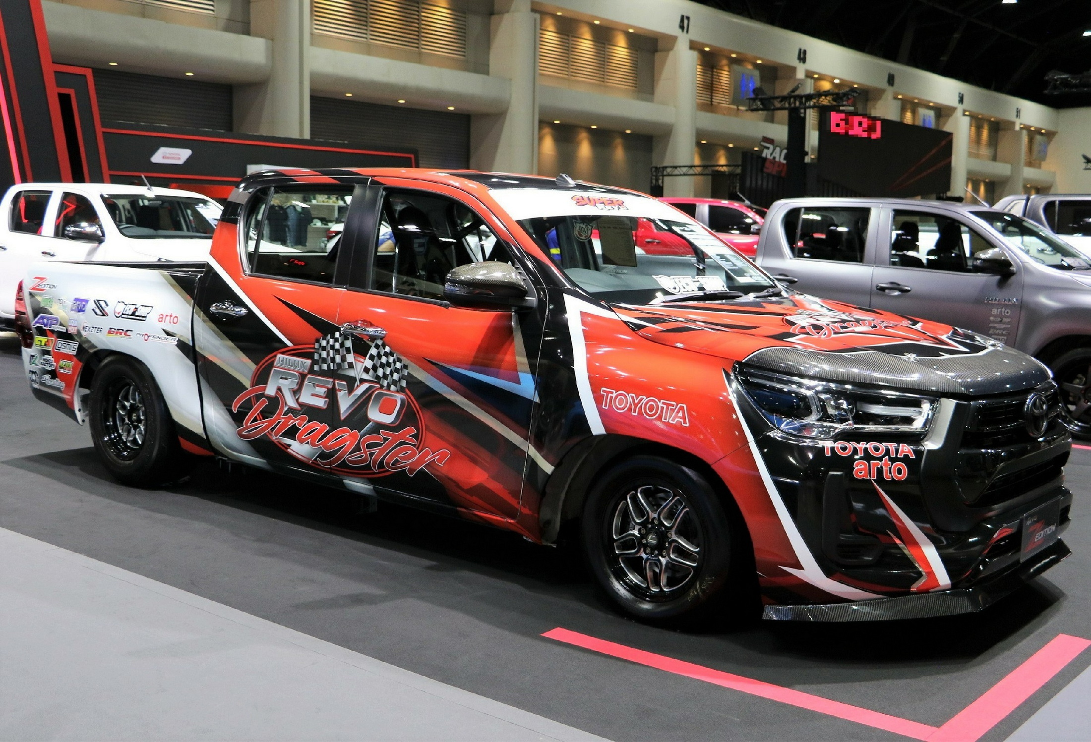 Toyota Went Wild With Modified Hilux Pickups In Bangkok Carscoops