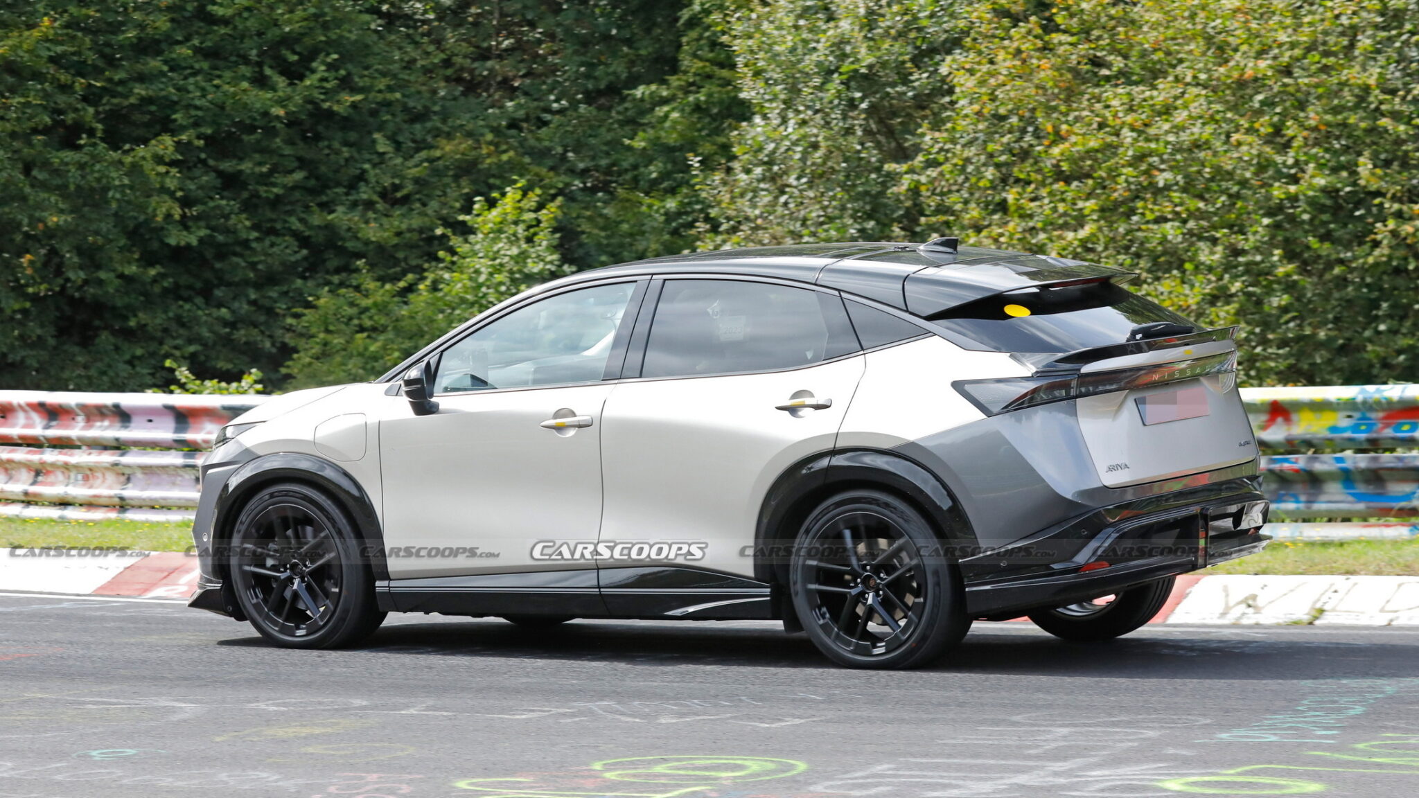 Sporty 2024 Nissan Ariya NISMO Caught Testing At The Nurburgring