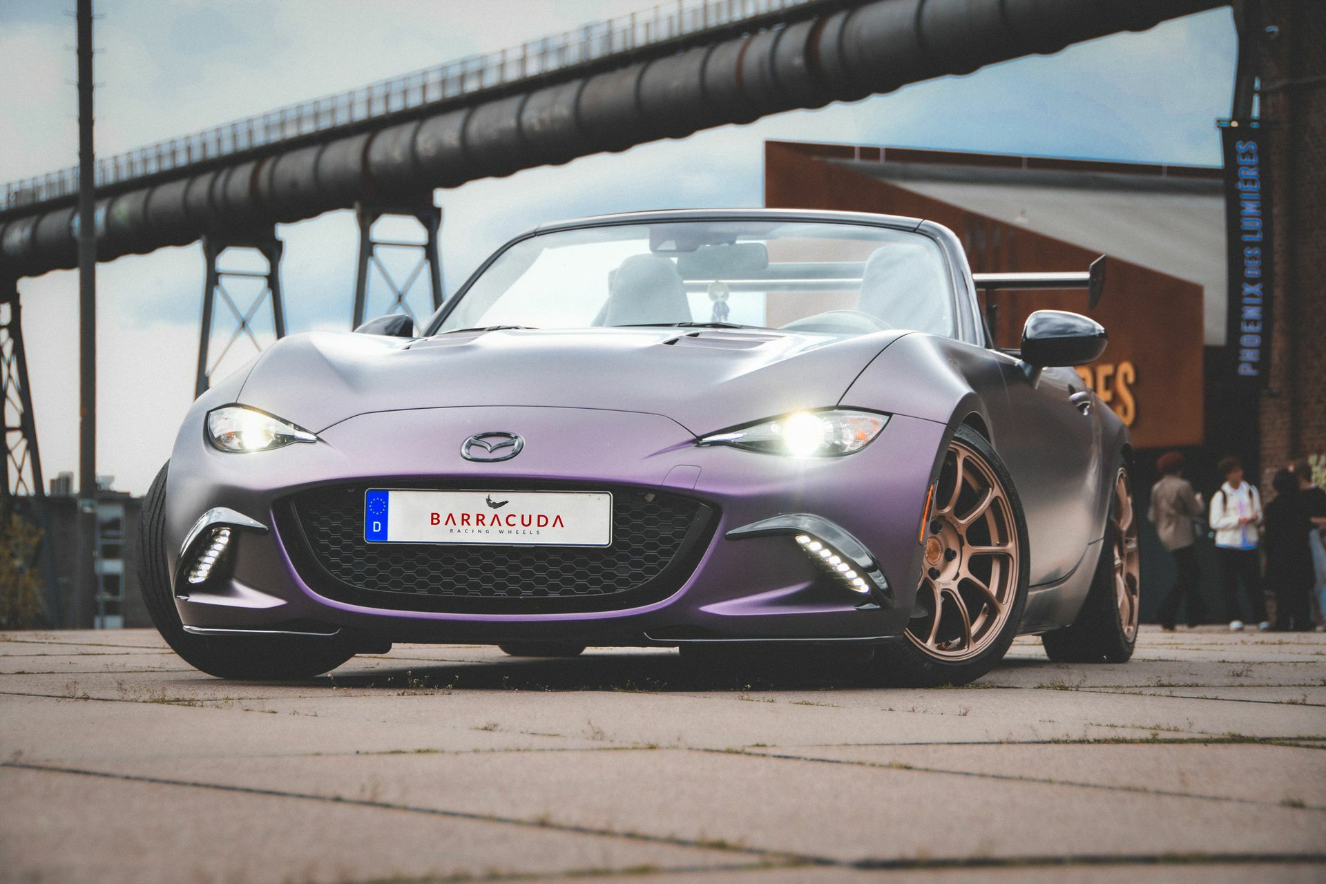 Matte Purple Mazda Mx Is A Track Tuned Weapon Carscoops