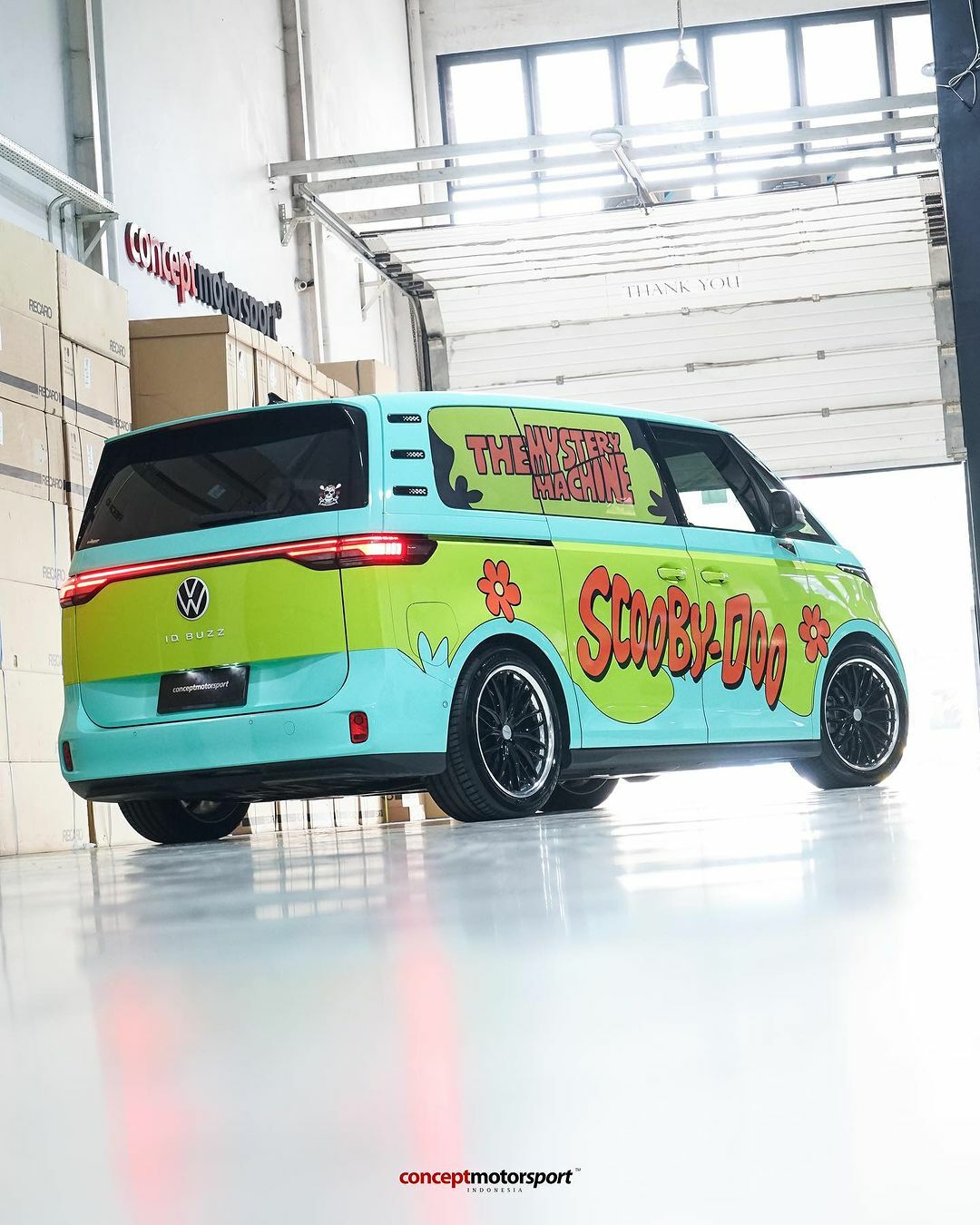 Scooby Doo Themed Vw Id Buzz Rocks Coilovers In Indonesia Carscoops