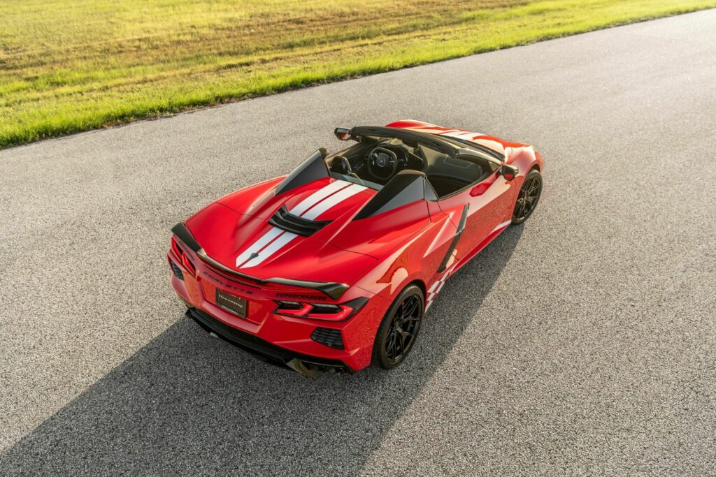 Hennesseys Supercharged C Corvette Convertible H Races The