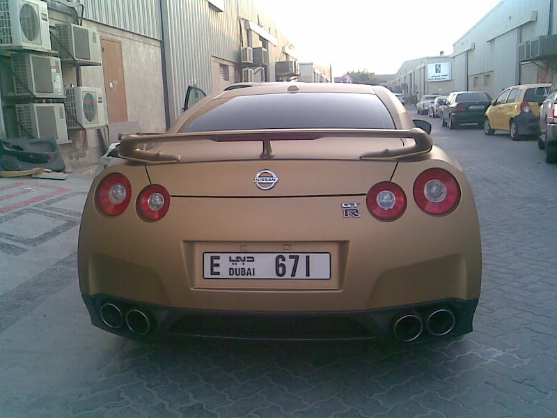 Nissan GTR Gold Dubai