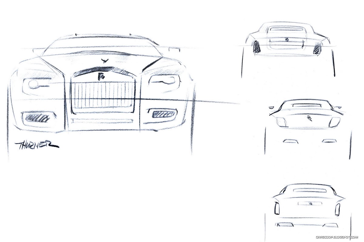 Rolls Royce Wraith чертеж