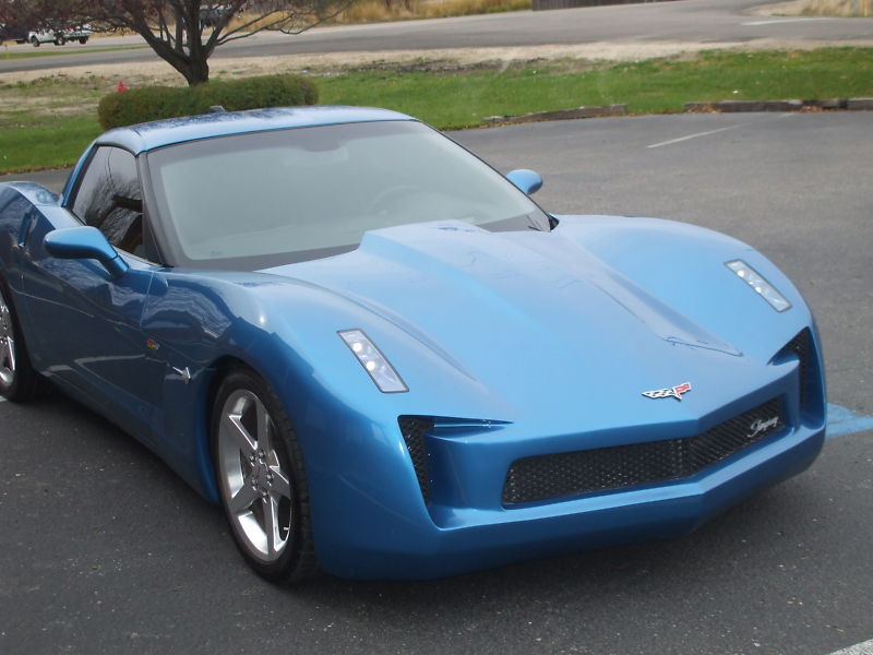 Chevrolet Corvette Stingray Сайдсвайп