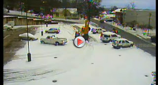  FALL: Truck Clearing Snow Devoured by Parking Deck