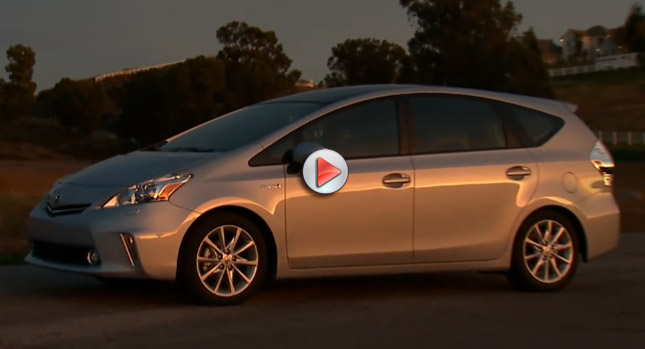  VIDEO: 2012 Toyota Prius V Minivan Presentation and Driving Footage