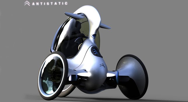  Citroën E-3POD Antistatic Concept for a Futuristic Electric Vehicle