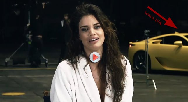  VIDEO: Lexus LFA Meets Hot Dutch Supermodel in Sports Illustrated Swimsuit Edition