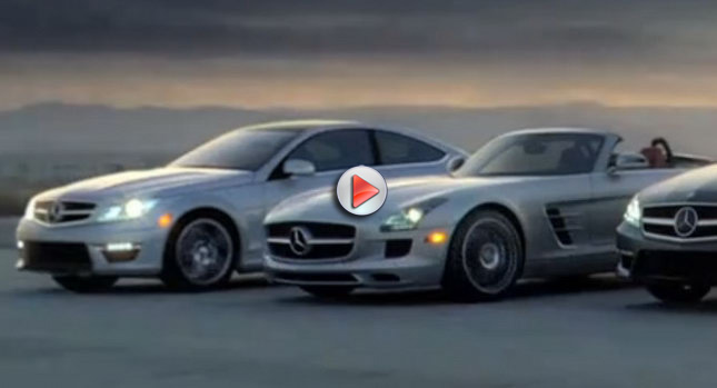  Mercedes-Benz Shows New C-Class Coupe and SLS AMG Roadster in Super Bowl Spots