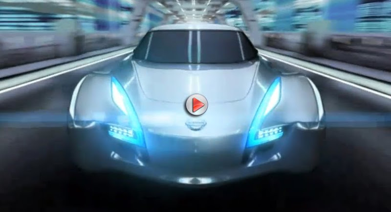  VIDEO: Nissan Esflow Sports Coupe Concept in Some Tron-Like Digital Action