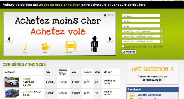  Stolen Cars Website? The French Have One