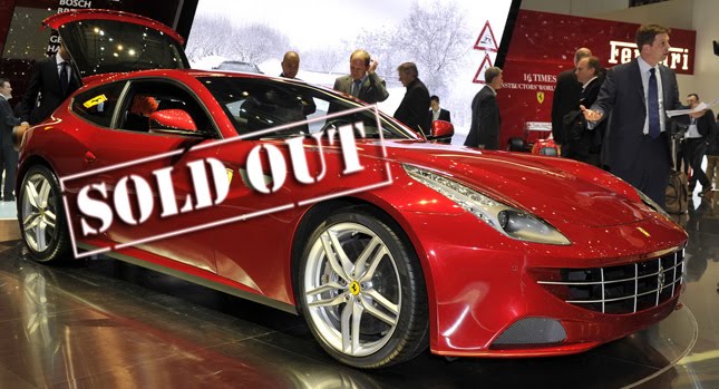  Ferrari FF and Lamborghini Aventador Both Sold Out for their First Year of Production