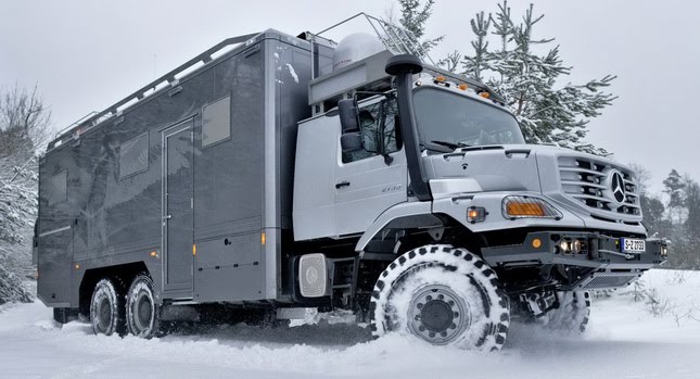  Mercedes-Benz Delivers Custom Made 6×6 Zetros Trucks to Rich Mongolian Animal Hunters