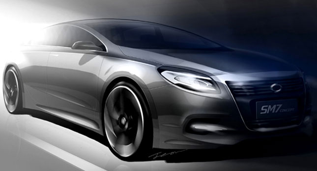  Renault Samsung SM7 Concept Teased ahead of Seoul Motor Show