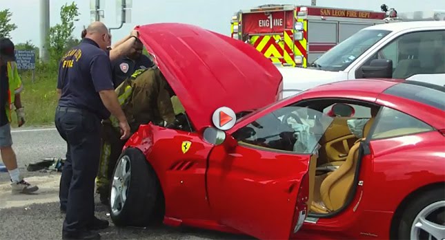  Aftermath: Chevrolet Suburban SUV Rams Ferrari California