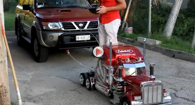remote control tow truck toy