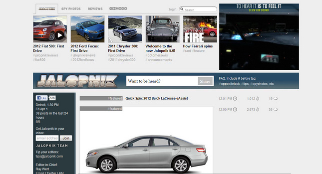  Breaking: Gawker Media to Revert Jalopnik Back to Classic Blog Look