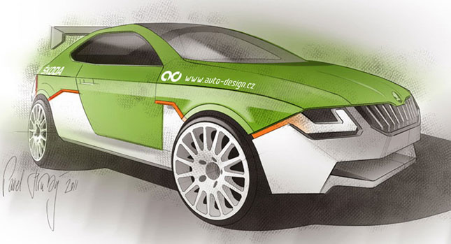  Czech Designer Imagines a Skoda WRC Racecar Based on the Vision D Concept