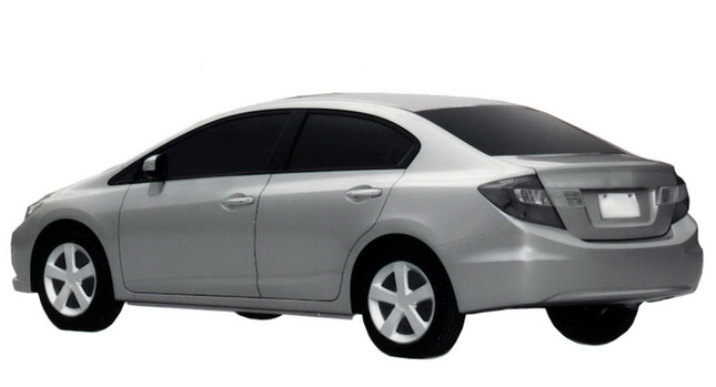  Honda Patents New 2012 Civic Sedan and Coupe Designs in Europe