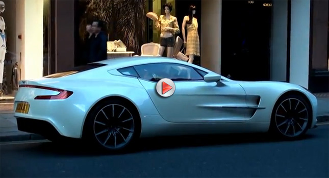  Aston Martin’s One-77 Supercar Filmed on the Streets of London