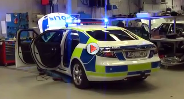  VIDEO: New Saab 9-5 Police Interceptor in the Making