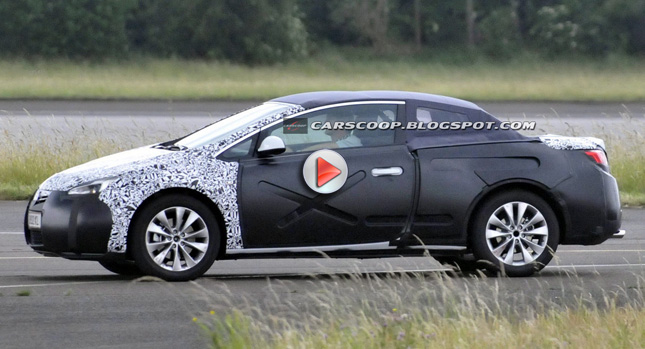  2013 Opel Astra Convertible Spy Photos and Video Outline New Softop Model