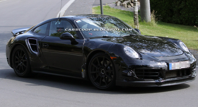  Spy Shots: New 2013 Porsche 911 Turbo Shows Off its Aero Bits