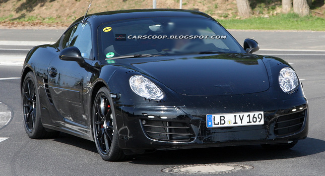  SPIED: New 2013 Porsche Cayman Shows its Face on the ‘Ring