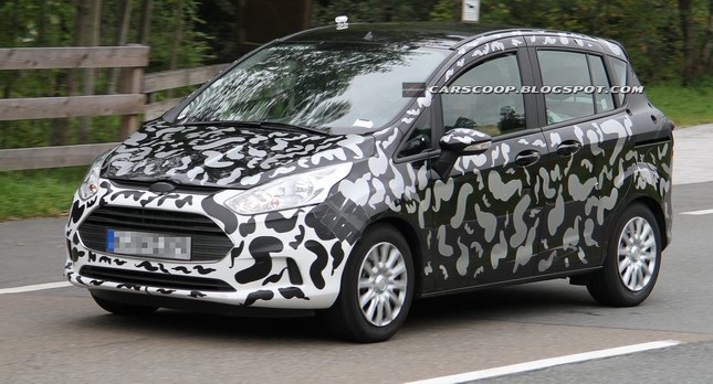  Spied: 2013 Ford B-MAX Small MPV Based on Fiesta Starts Taking Shape