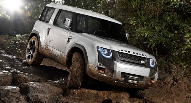  Land Rover Previews the Future of the Defender with Frankfurt-Bound DC100 Concept