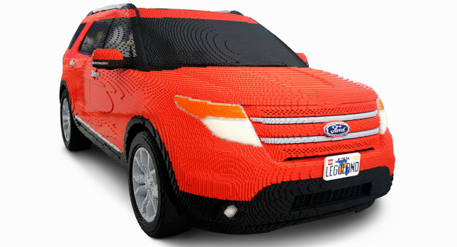  Awesom-o: Ford Builds Life-Size 2012 Explorer Replica from LEGO Bricks [with Video]