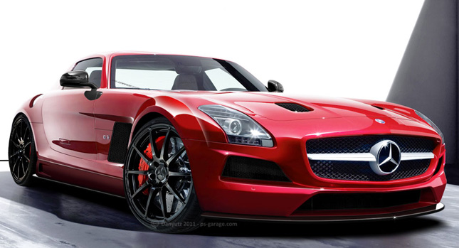  Upcoming Mercedes-Benz SLS AMG Black Series Edition Rendered