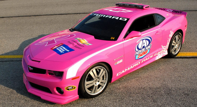  Chevy Brings Breast Cancer Fight to NASCAR with Pink-Themed Camaro Pace Car