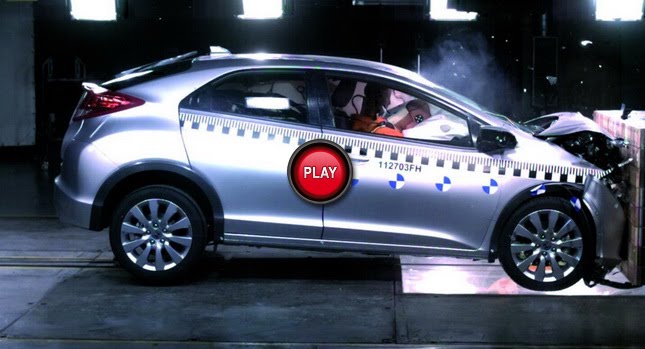  Honda Shows off 2012 Civic Hatchback's Safety Credentials