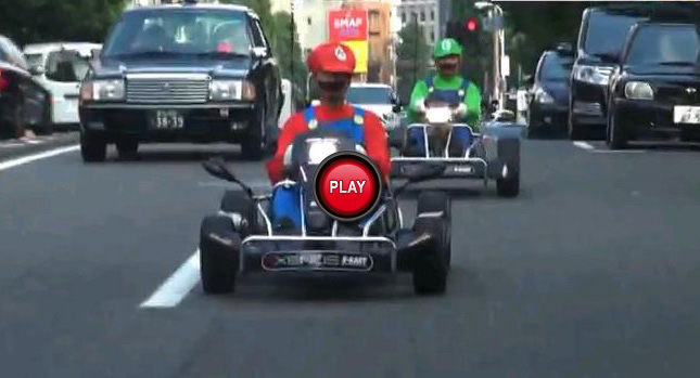  Video: Mario Bros Kart Gets Real in Japan