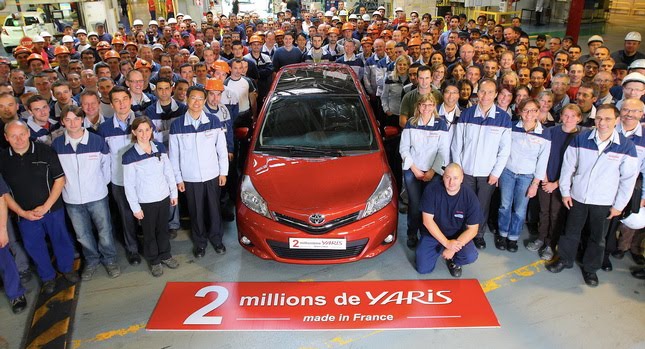  Toyota Celebrates Production of 2 Million Yaris Hatchbacks at its Vallenciennes Plant