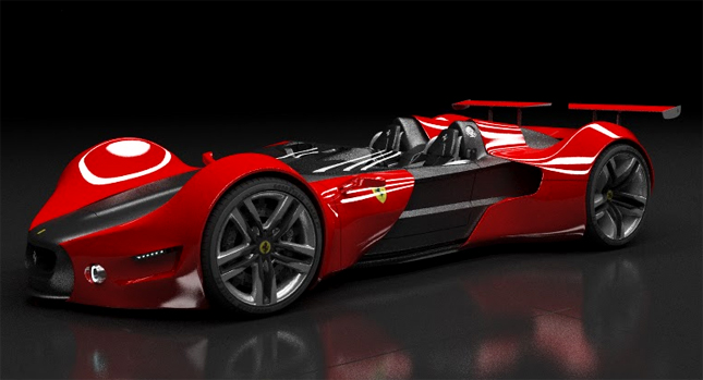  Ferrari Celeritas Barchetta Concept is One Helluva Sports Machine