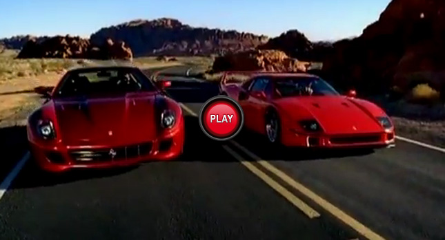  Magnifico! Ferrari Brings F40 and 599 GTB Together for a Whimsical Duel