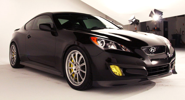  Rhys Millen Drops a 5.0-liter V8 Under the Hood of the Genesis Coupe for the SEMA Show