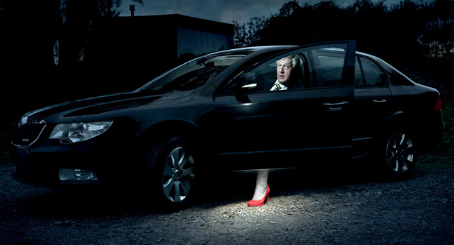  Superb: Skoda's Cheeky Print Ad on Automatic Ambient Lighting