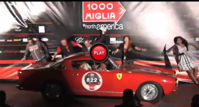  Ferrari 250 GT Coupe -Literally- Sweeps People off their Feet at Mille Miglia Event [Video]