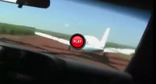  Ballsy Brazilian Cops Ram their Car into Smuggler's Airplane Just Before Liftoff